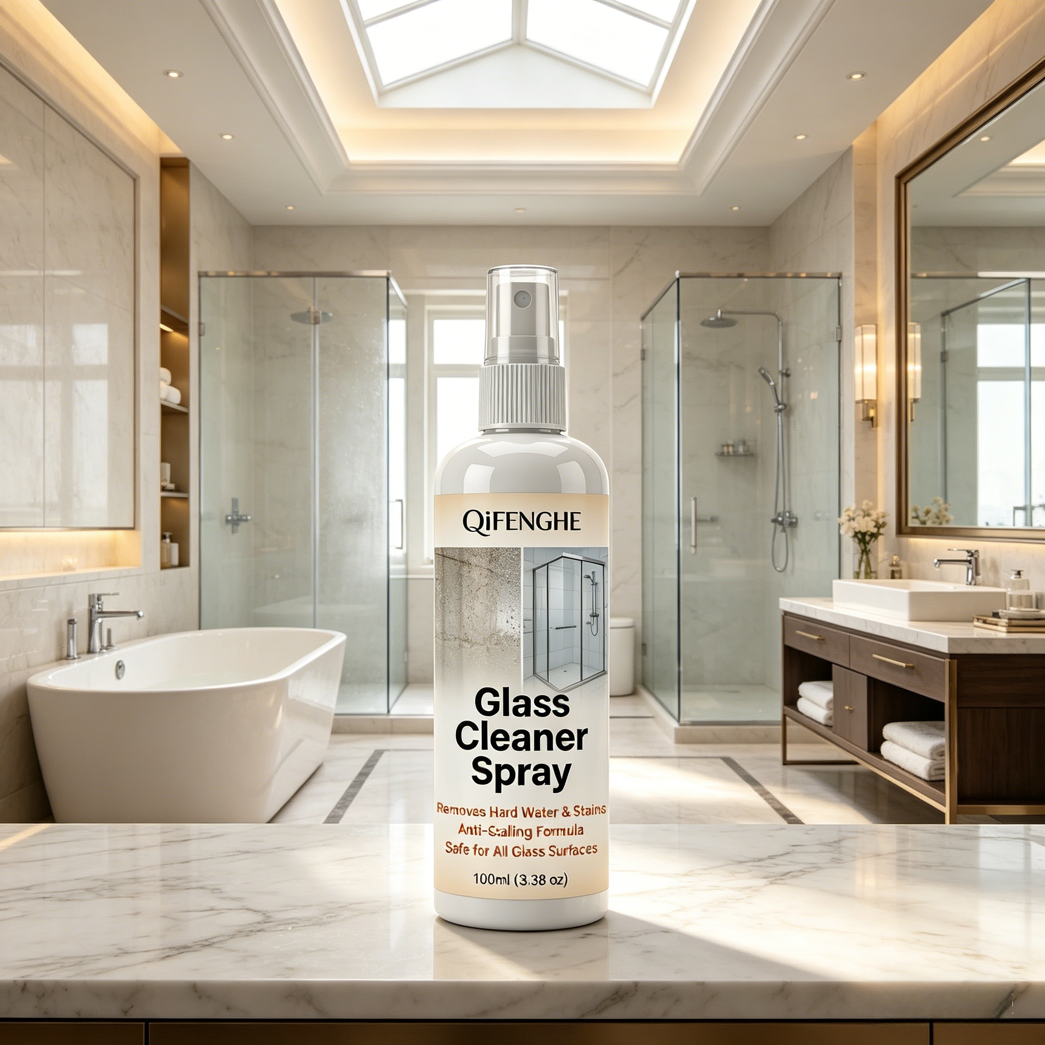 Glass Cleaner Streak - Détachant instantané pour taches d'eau dure