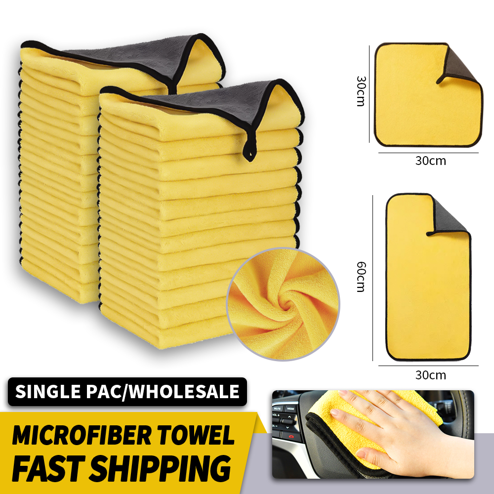Microfiber Towel Detailing - Serviette de lavage de voiture en