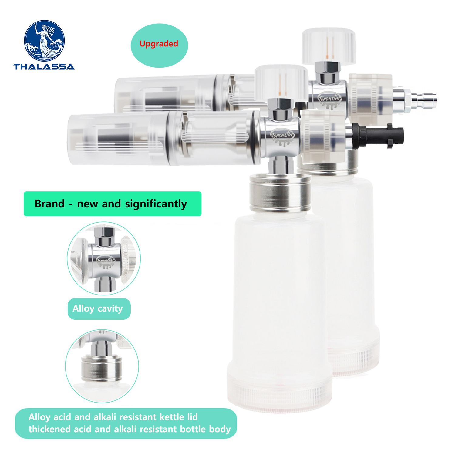 Foam Cannon Car Wash - Pistolet à mousse réglable 100 ml,