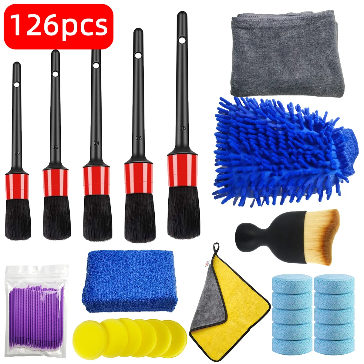 Dirt Brush Interior - Kit de nettoyage de détails de