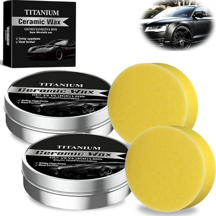 Car Wax Ceramic Coating - Kit de Crème de Polissage Céramique