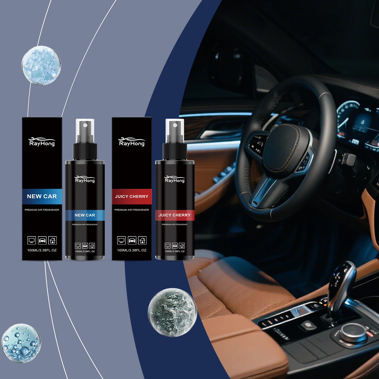 Odor Eliminator Car - Désodorisant Voiture Anti-Odeur en Spray Longue