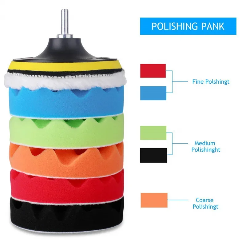 Polish Pad Set Buffer - Kit de tampons de polissage pour