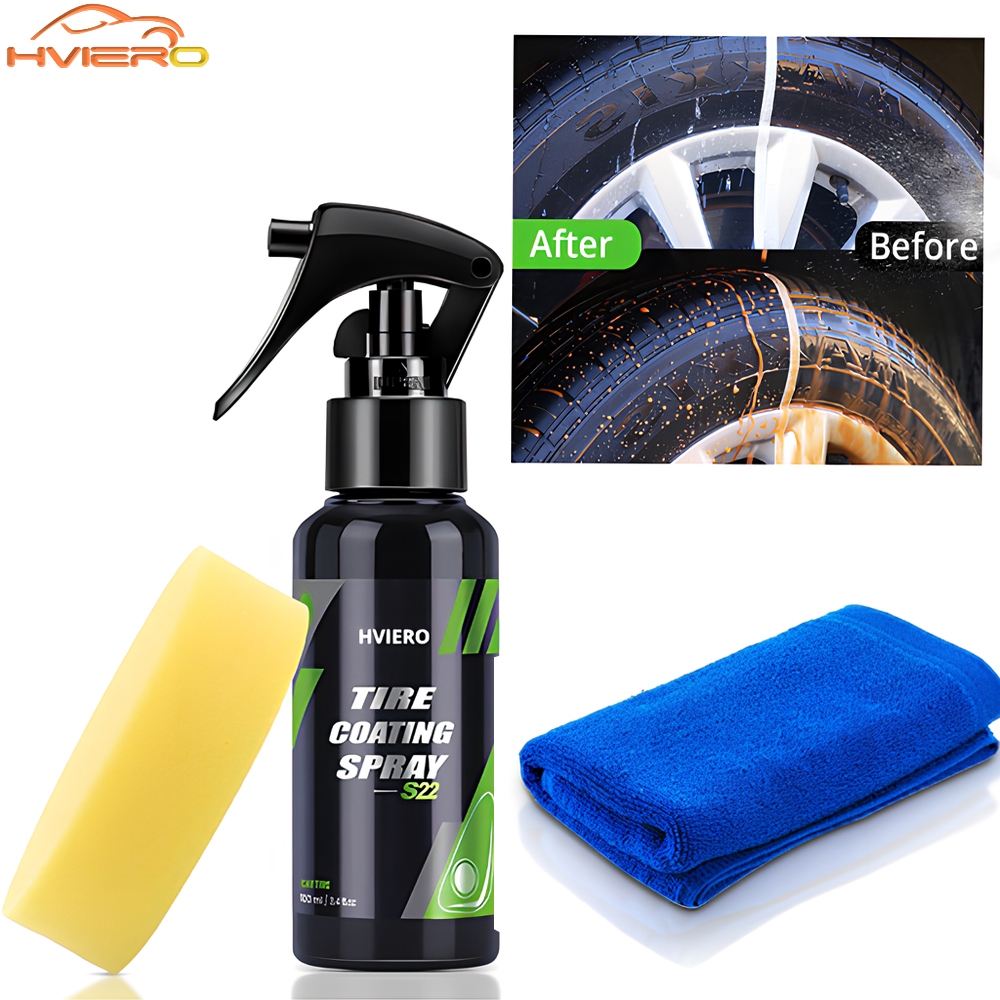 Tire Shine Spray Sealant - Spray de Revêtement Hydrophobe pour Rénovation