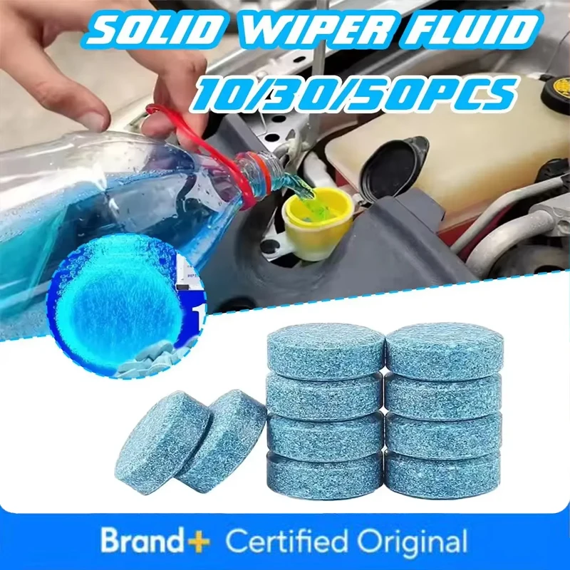 Glass Cleaner Streak - Comprimés effervescents concentrés pour lave-auto, nettoyant