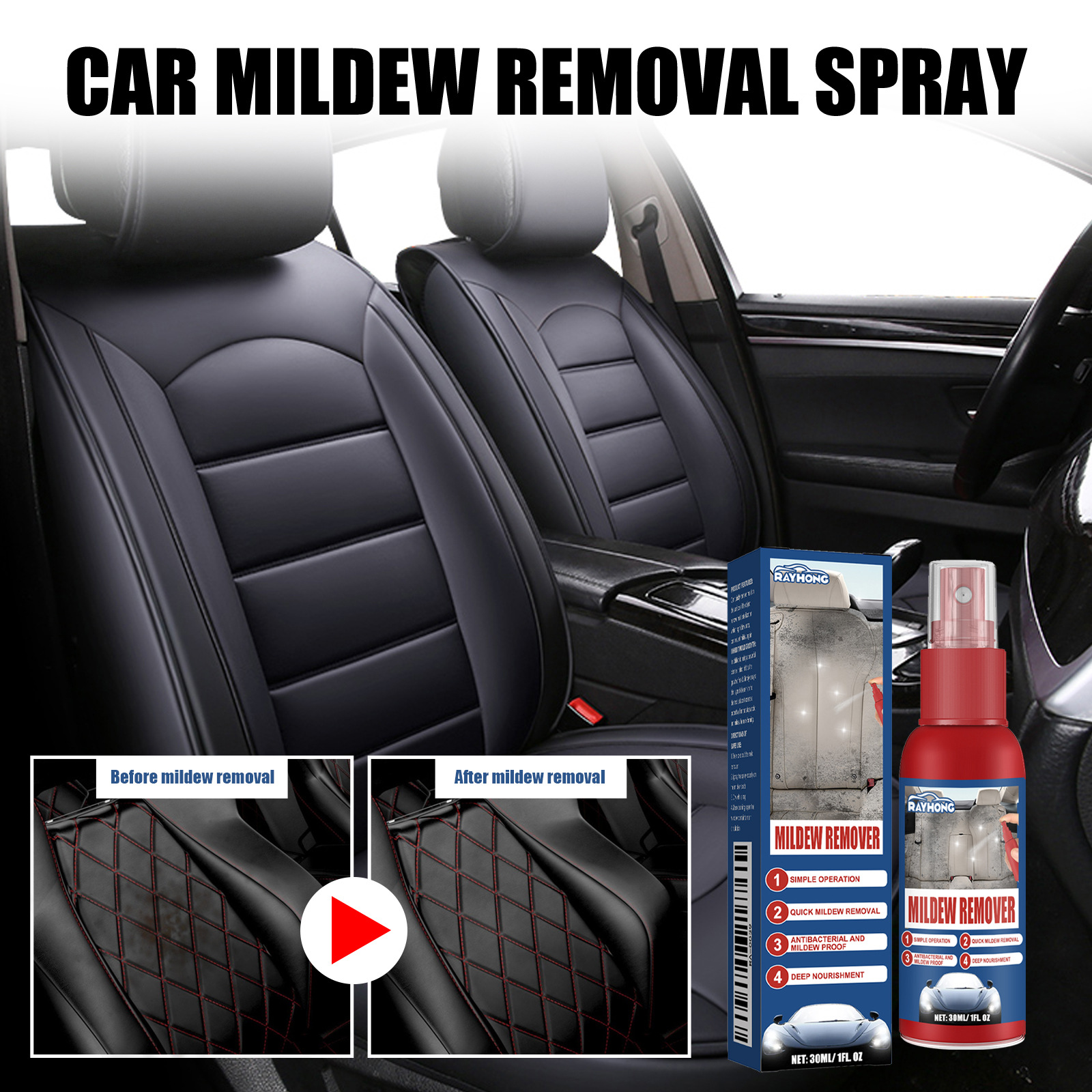 Seat Cleaner Fabric - Nettoyant Multifonctionnel pour Voiture, Dissolvant de
