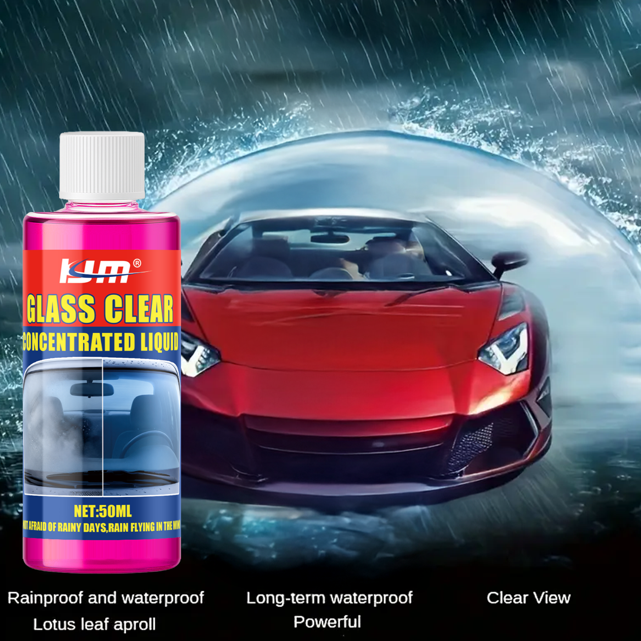 Glass Cleaner Streak - Nettoyant concentré pour vitres de voiture