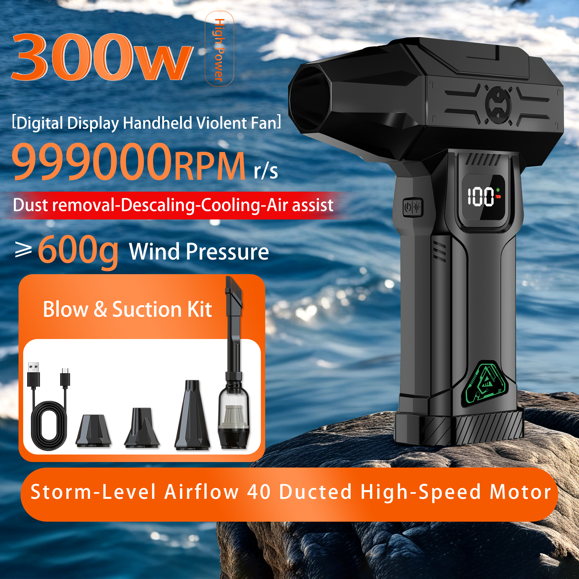 Dryer Car Blower - Nouveau 2026 Souffleur Électrique Rechargeable Sans