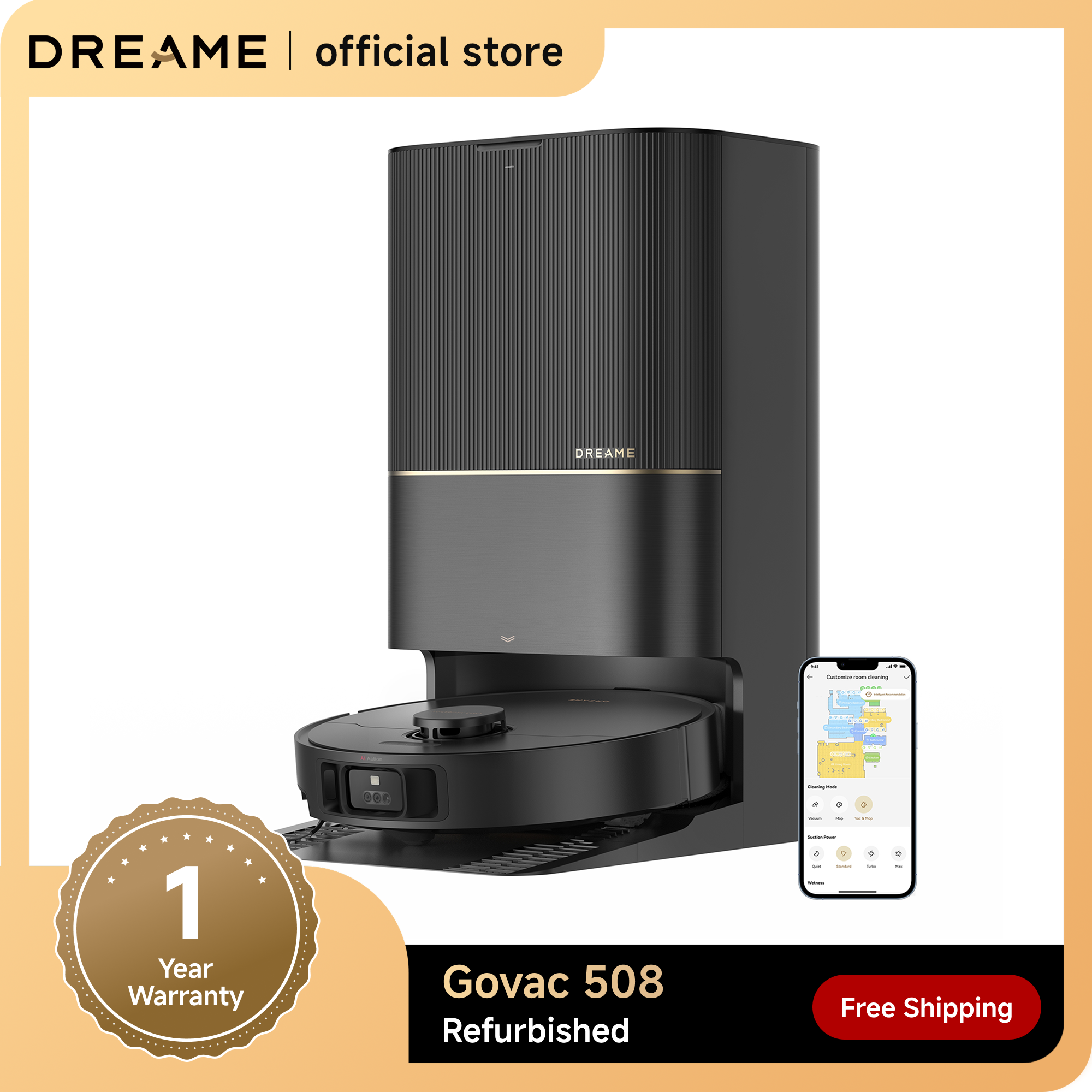 Aspirateur robot DREAME Govac  - Car Cleaning Brush avis et prix