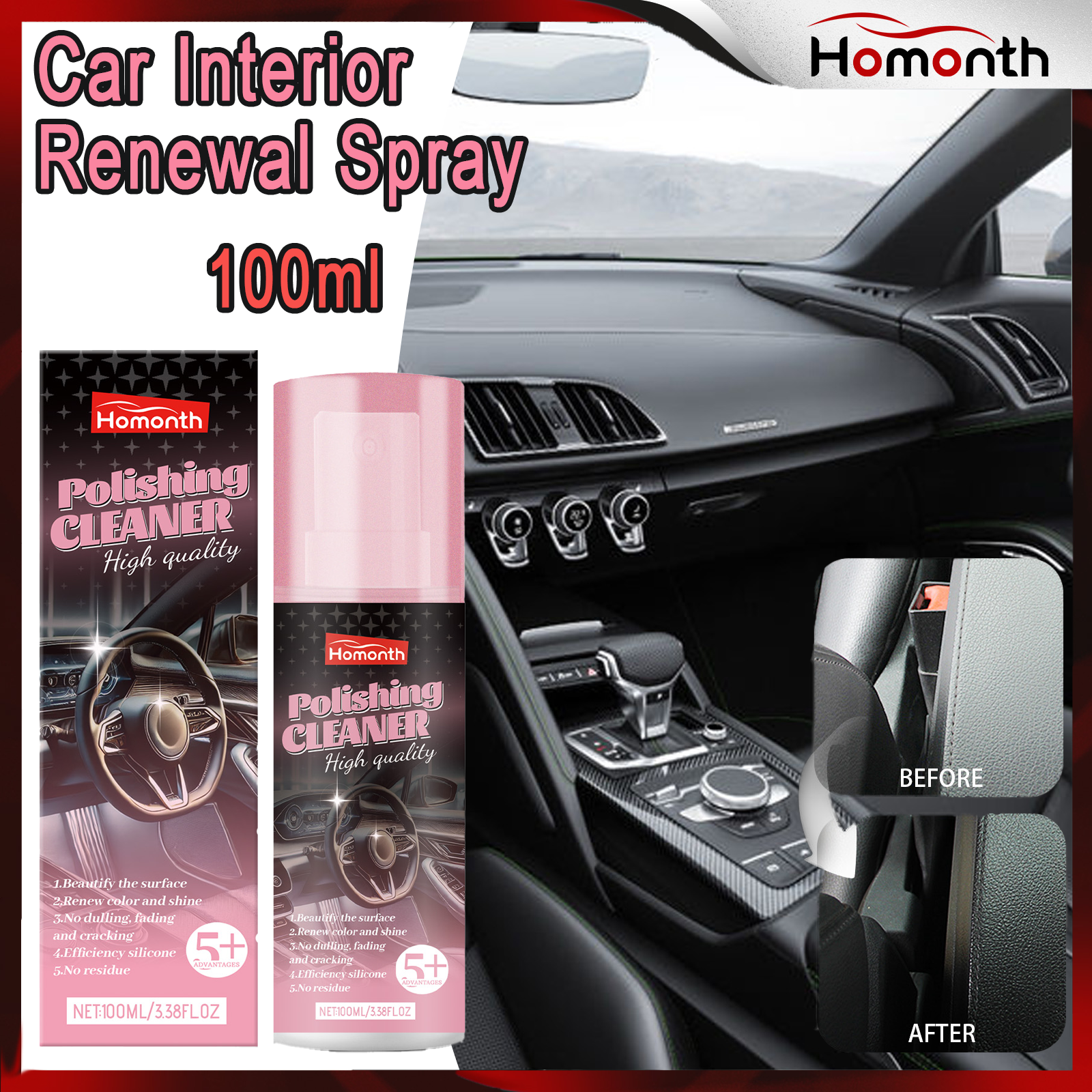 Vernis intérieur de voiture, 1 - Leather Cleaner Interior avis et prix