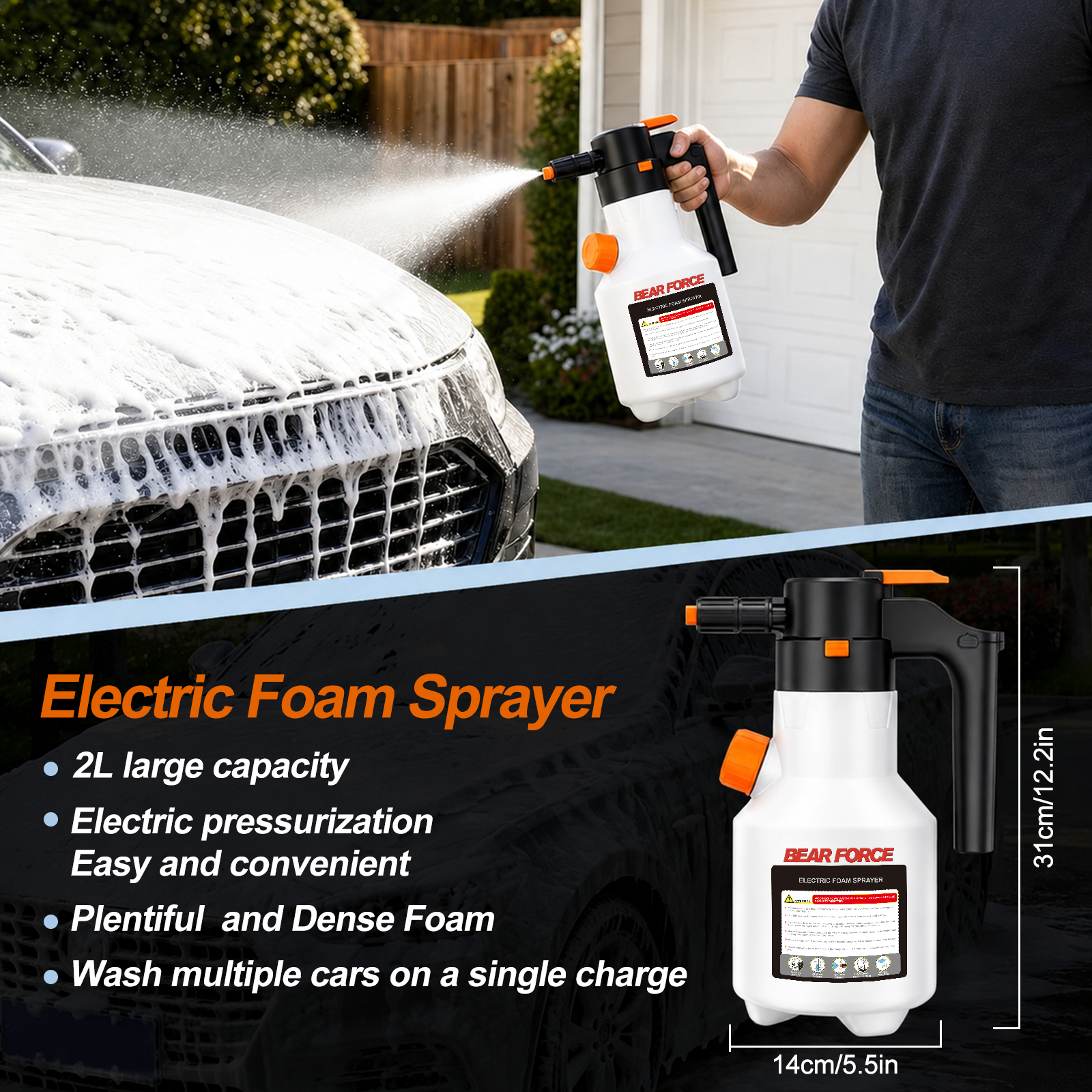 Pulvérisateur de mousse électr - Foam Cannon Car Wash avis et prix