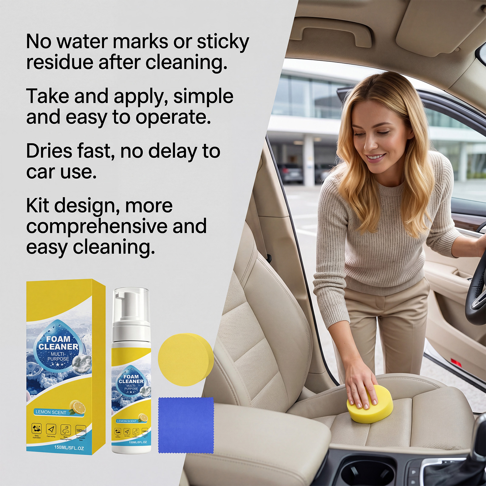 Nettoyant Moussant Multi-usage - Leather Cleaner Interior avis et prix
