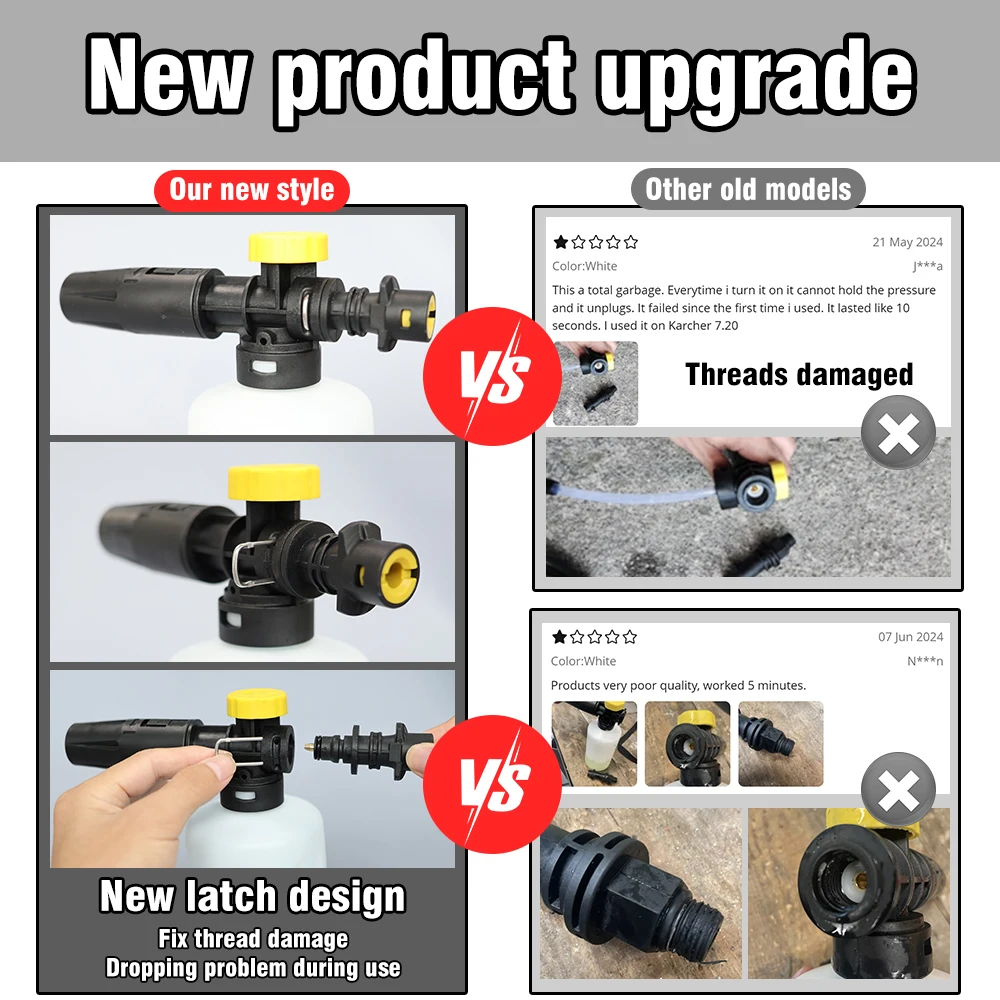 Canon à mousse réglable pour K - Pressure Washer Foam Gun avis et prix