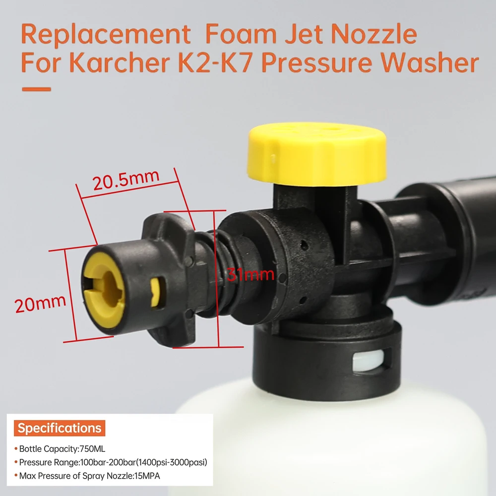 Canon à mousse réglable pour K - Pressure Washer Foam Gun avis et prix