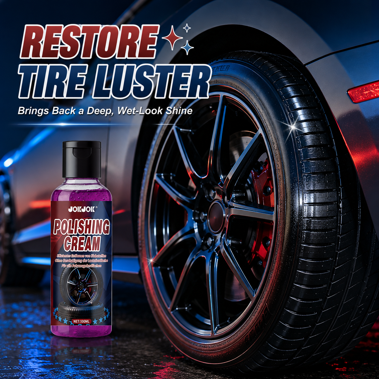 Spray d'entretien des pneus, R - Tire Shine Spray Sealant avis et prix
