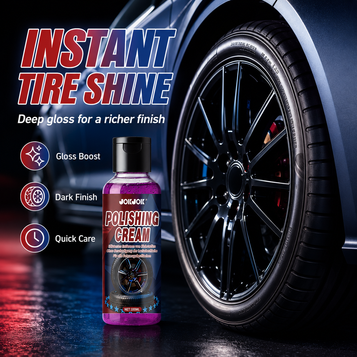 Spray d'entretien des pneus, R - Tire Shine Spray Sealant avis et prix