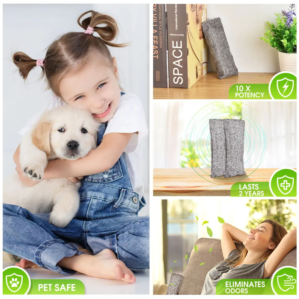 Sacs de charbon de bambou abso - Odor Eliminator Car avis et prix