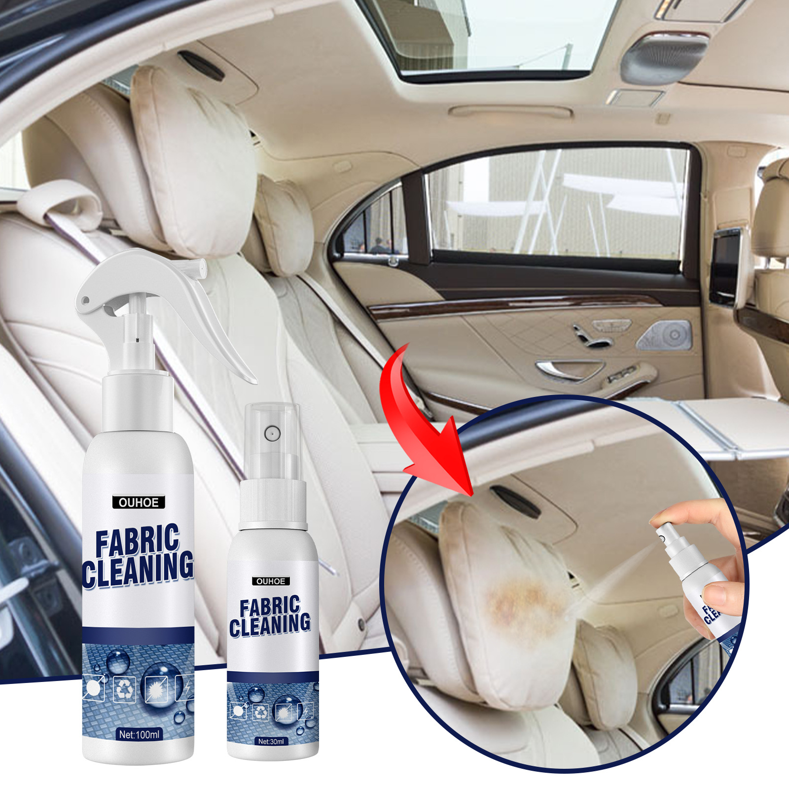 Nettoyant en spray pour tissus - Seat Cleaner Fabric avis et prix