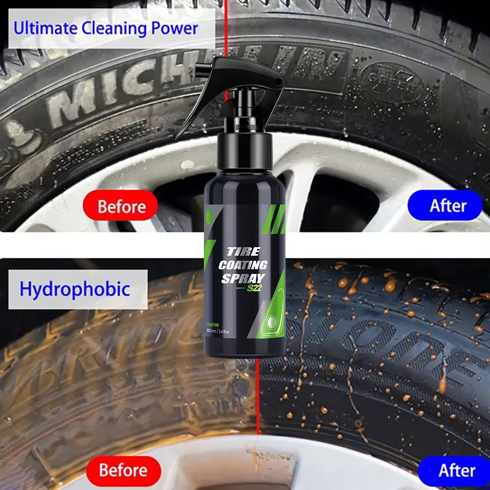 S22 noir voiture pneu noirciss - Car Wax Ceramic Coating avis et prix
