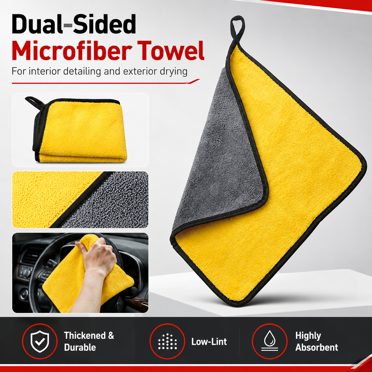 PINMOAP – chiffon de nettoyage - Microfiber Towel Detailing avis et prix
