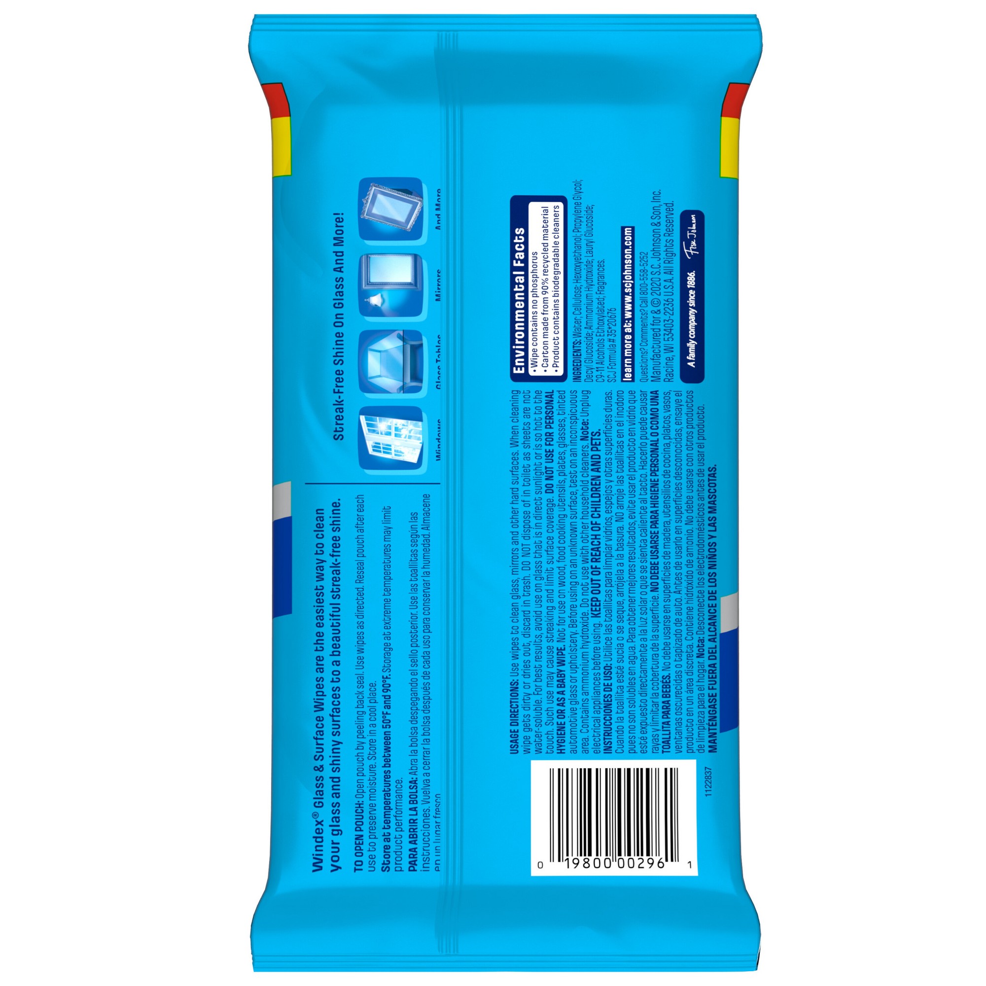 Lingettes nettoyantes pré-humi - Glass Cleaner Streak avis et prix