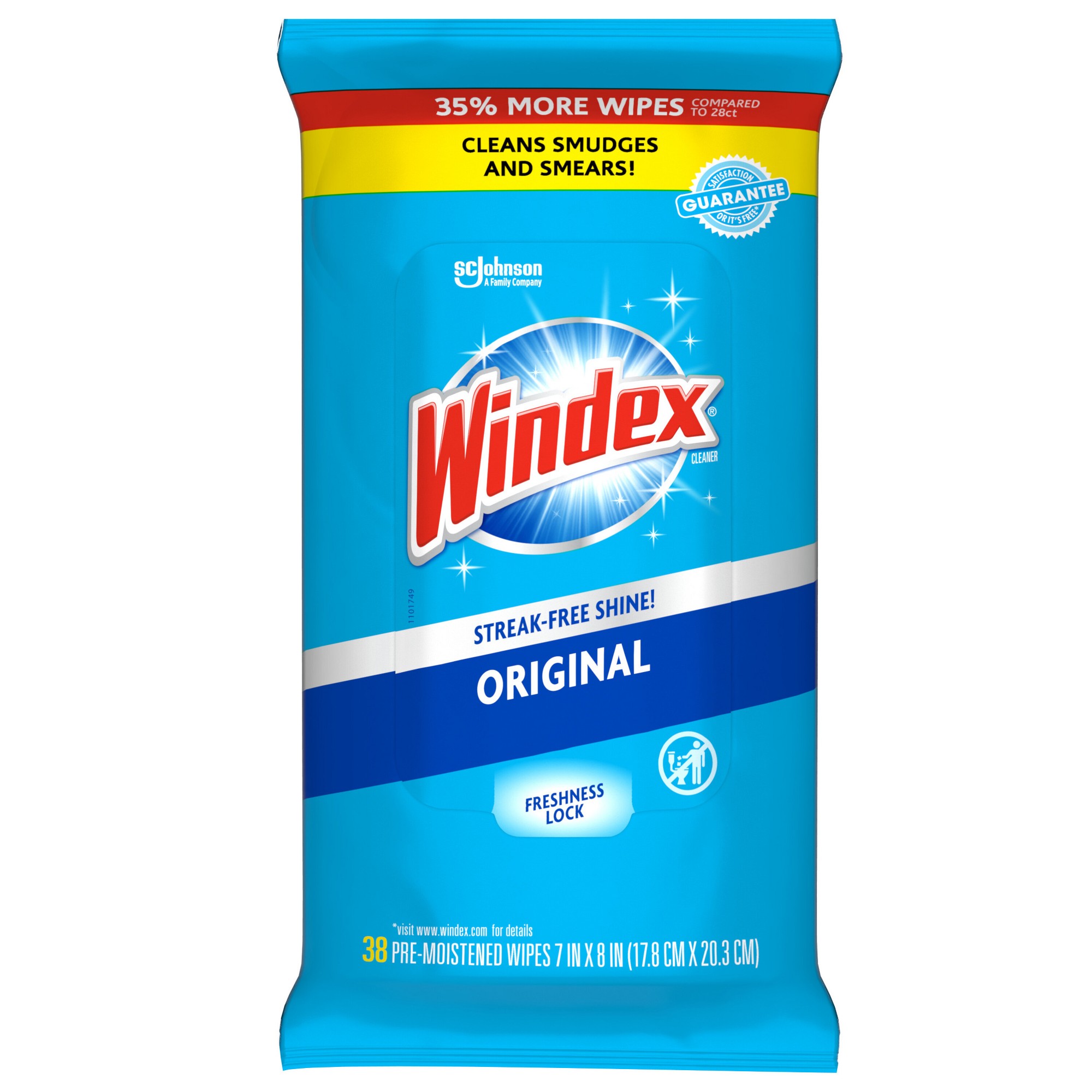 Lingettes nettoyantes pré-humi - Glass Cleaner Streak avis et prix