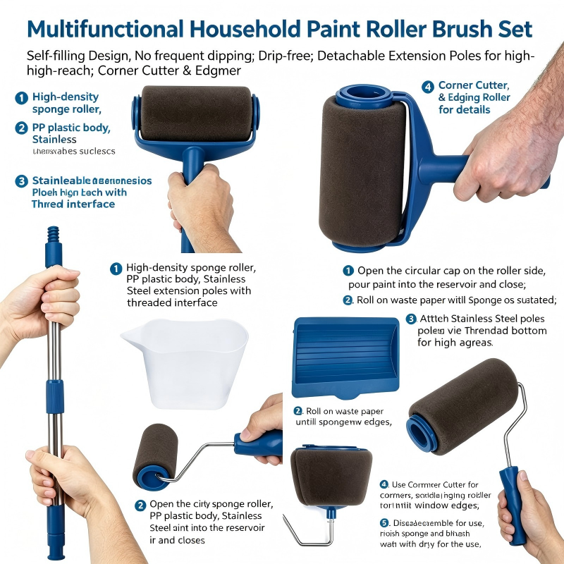 Ensemble de rouleaux et pincea - Detailing Brush Set avis et prix