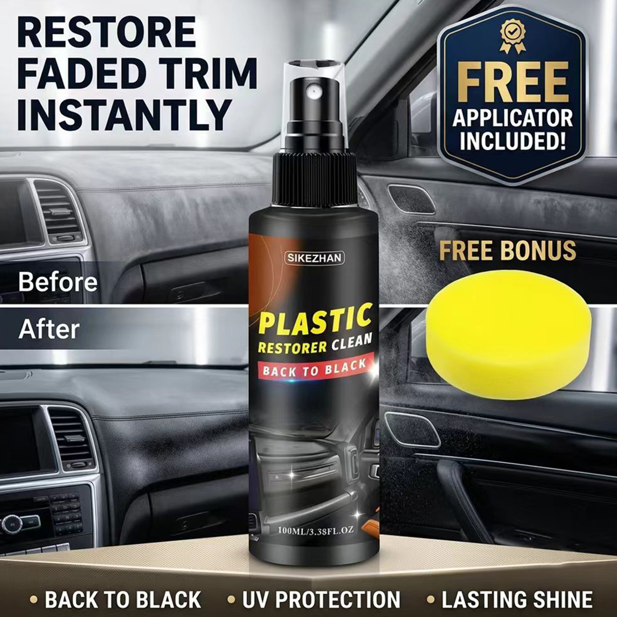 Rénovateur de plastique automo - Trim Restorer Plastic avis et prix