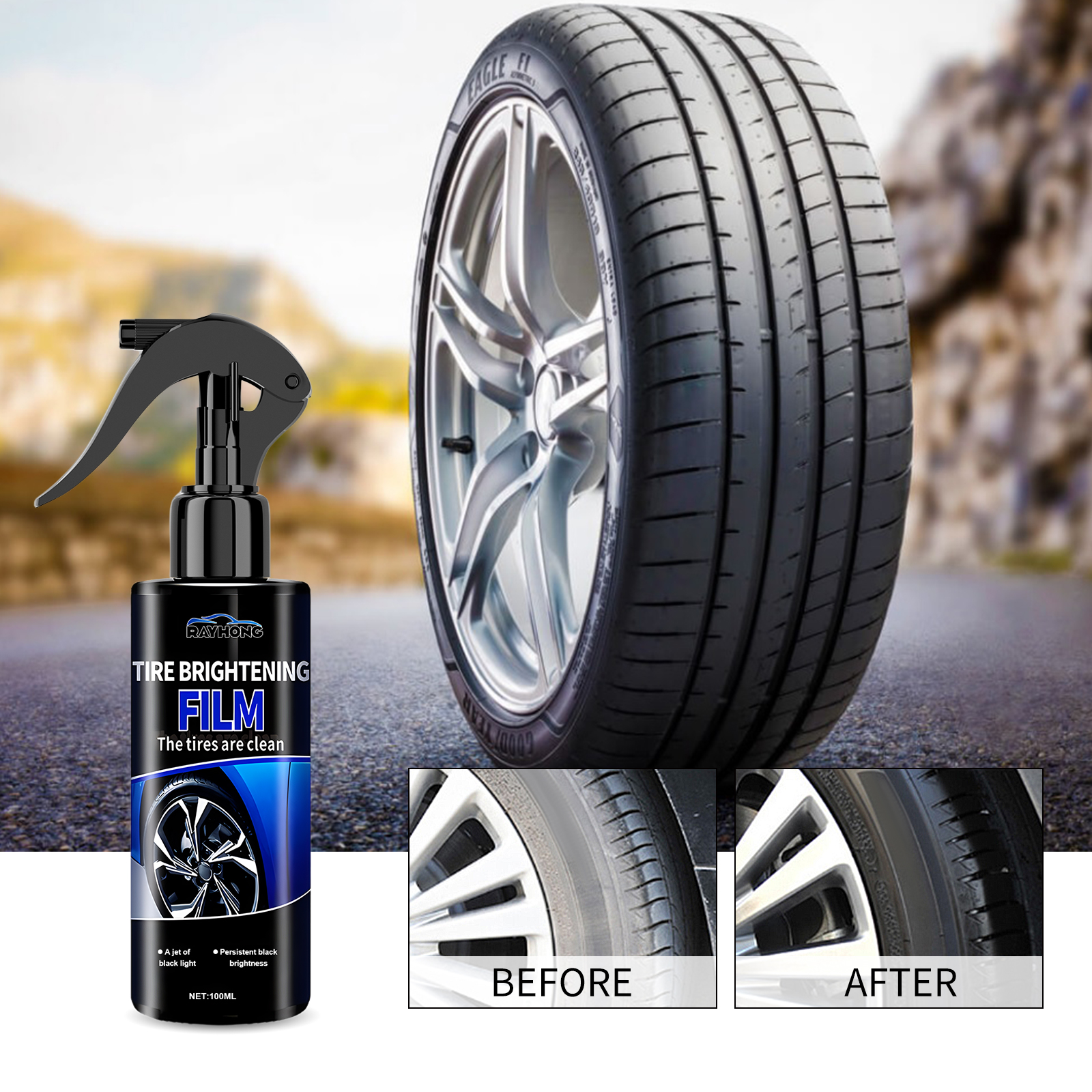 Spray de revêtement brillant p - Tire Shine Spray Sealant avis et prix