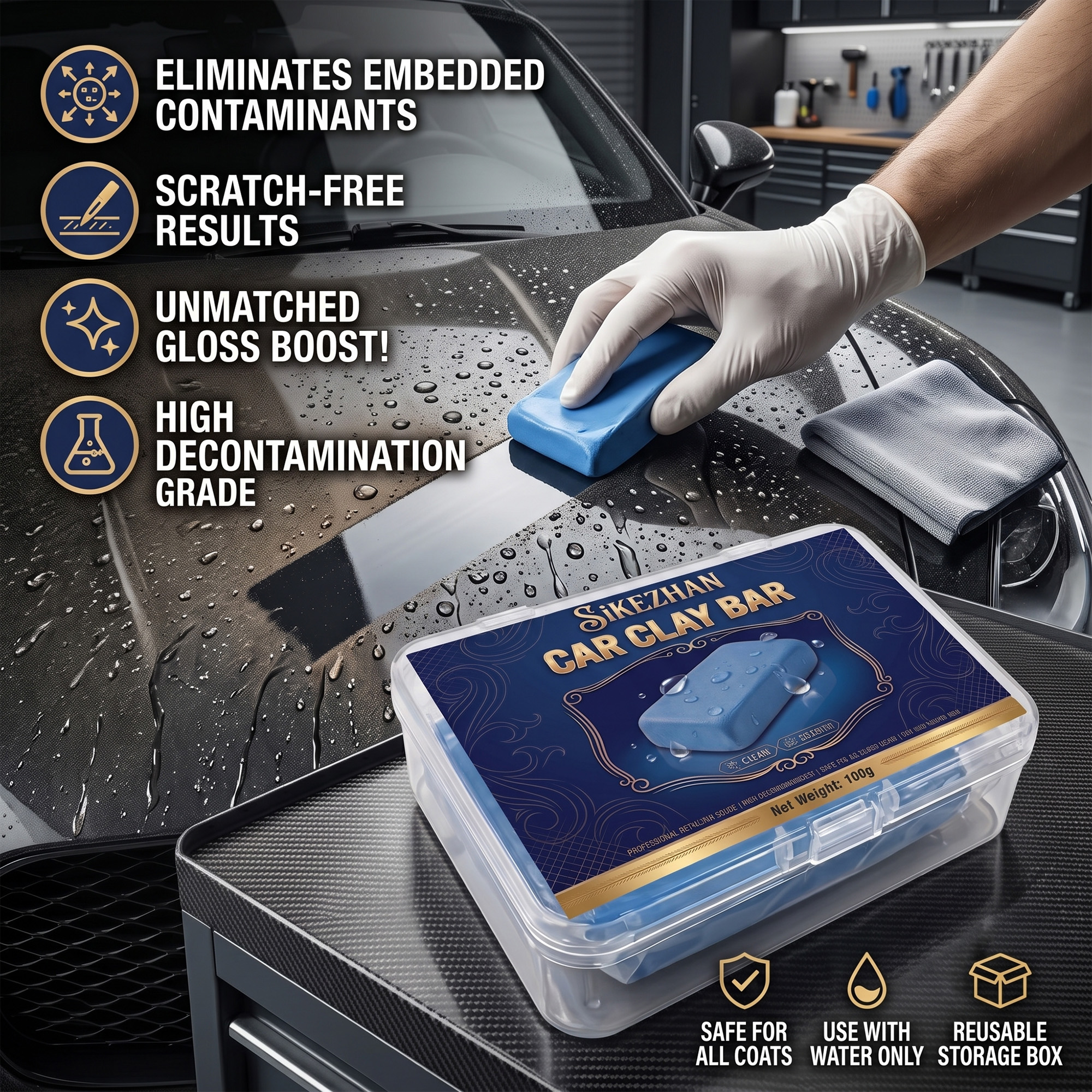 Kit professionnel de barre d'a - Clay Bar Lubricant avis et prix