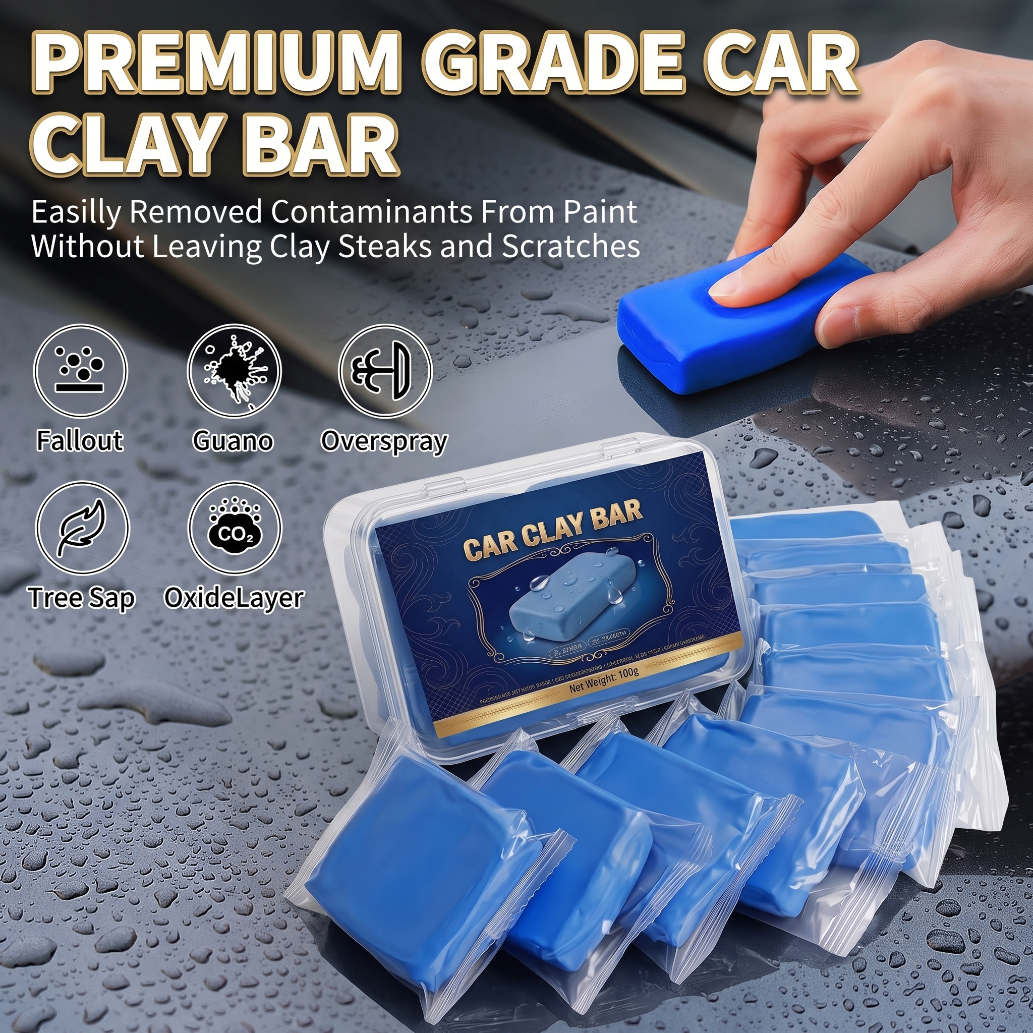 Kit professionnel de barre d'a - Clay Bar Lubricant avis et prix
