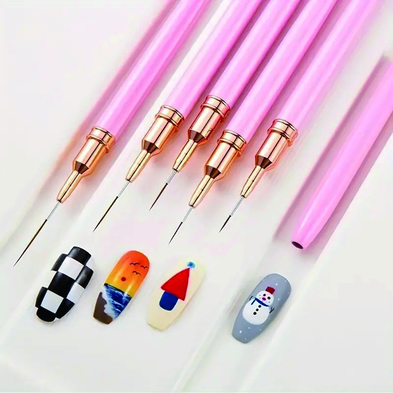 Ensemble de 5 stylos pour nail - Detailing Brush Set avis et prix