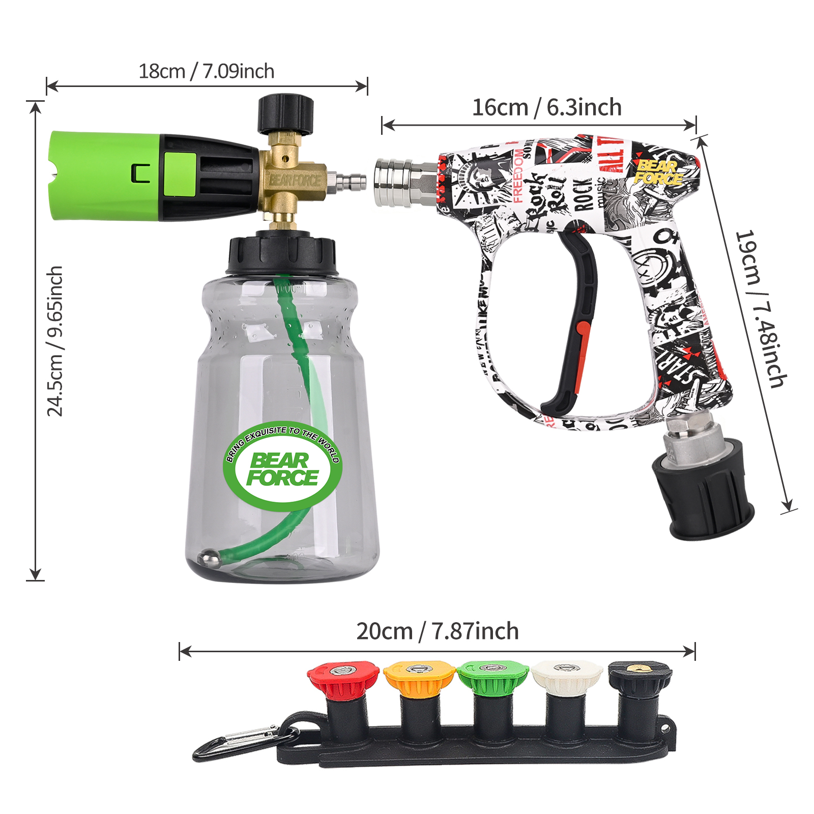 BEAR FORCE Ensemble canon à mo - Pressure Washer Foam Gun avis et prix